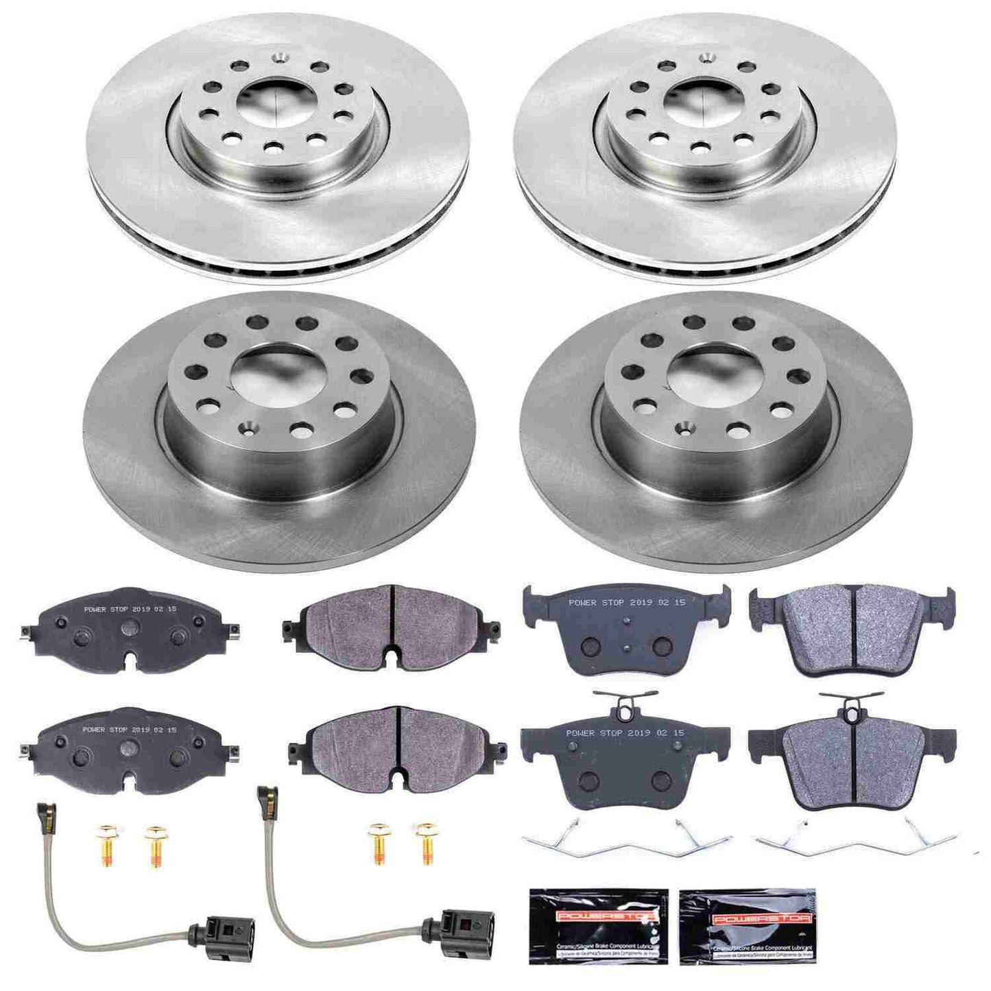 PowerStop Power Stop 15-18 Audi A3 Front & Rear Track Day SPEC Brake Kit TDSK7502