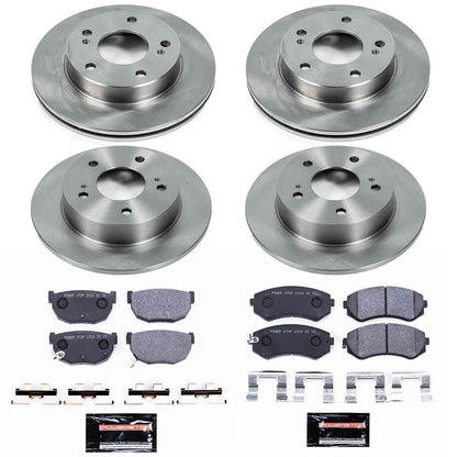 PowerStop Power Stop 94-96 Nissan 240SX Front & Rear Track Day SPEC Brake Kit TDSK755