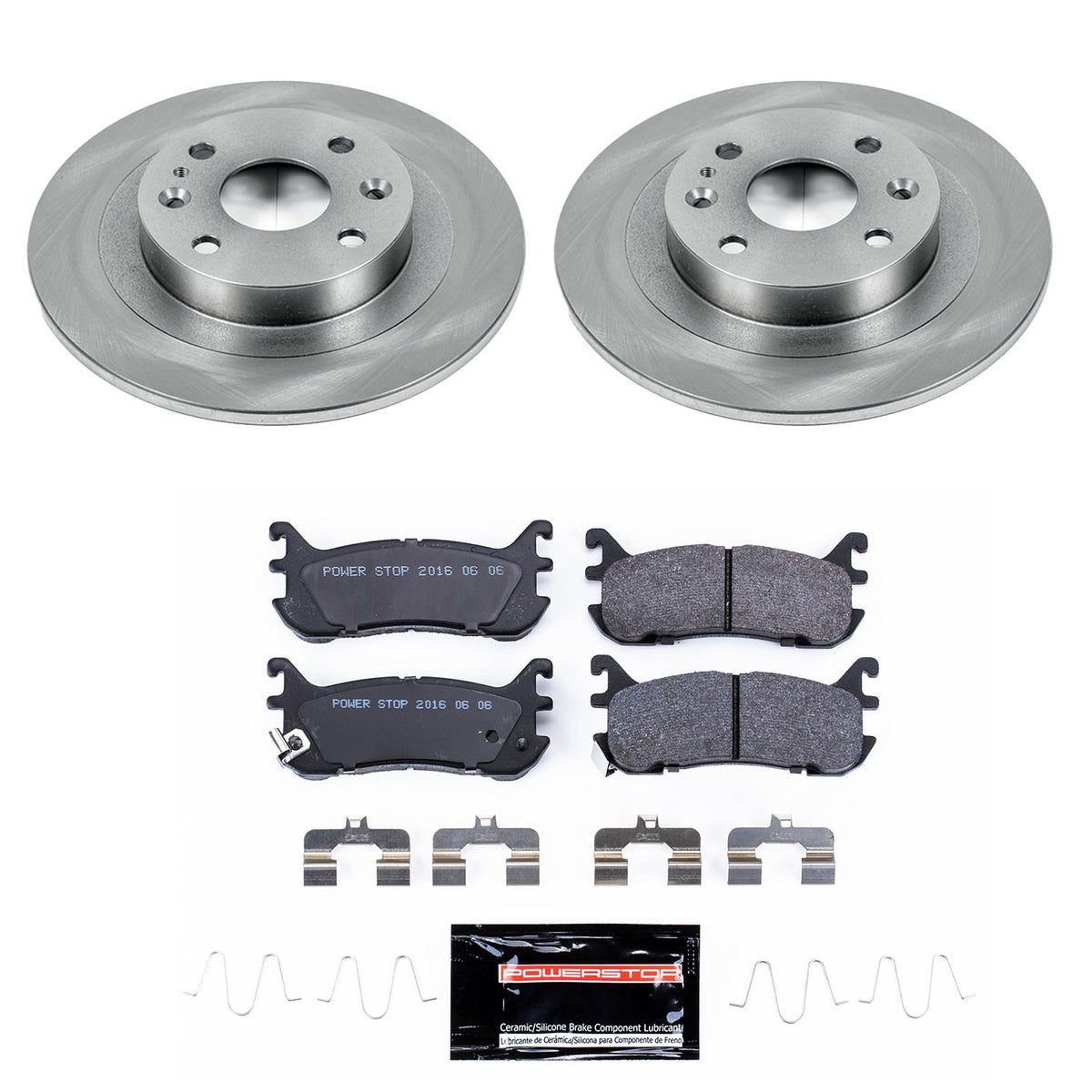 PowerStop Power Stop 97-03 Ford Escort Rear Track Day SPEC Brake Kit TDSK772