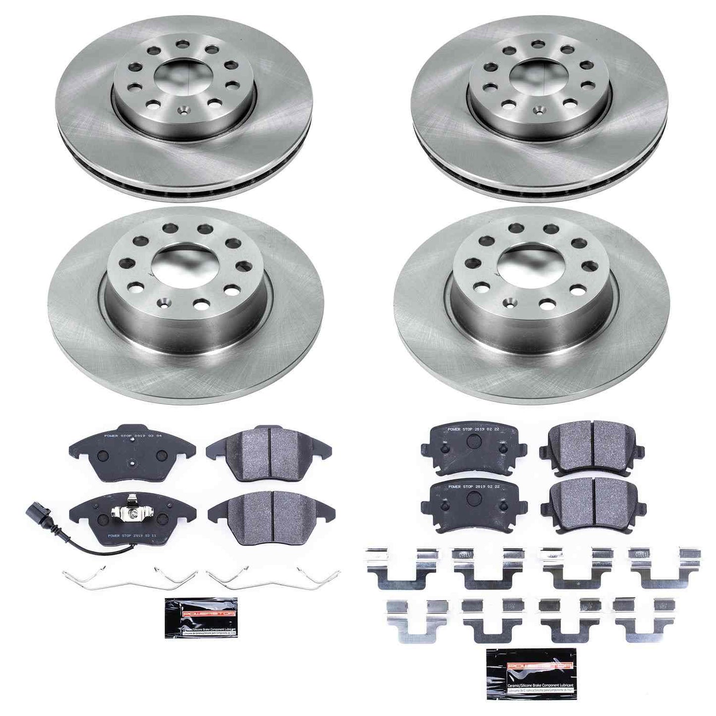 PowerStop Power Stop 2010 Volkswagen Golf Front & Rear Track Day SPEC Brake Kit TDSK7837
