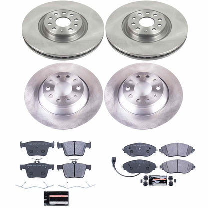 PowerStop Power Stop 18-19 Volkswagen Tiguan Front & Rear Track Day SPEC Brake Kit TDSK8168