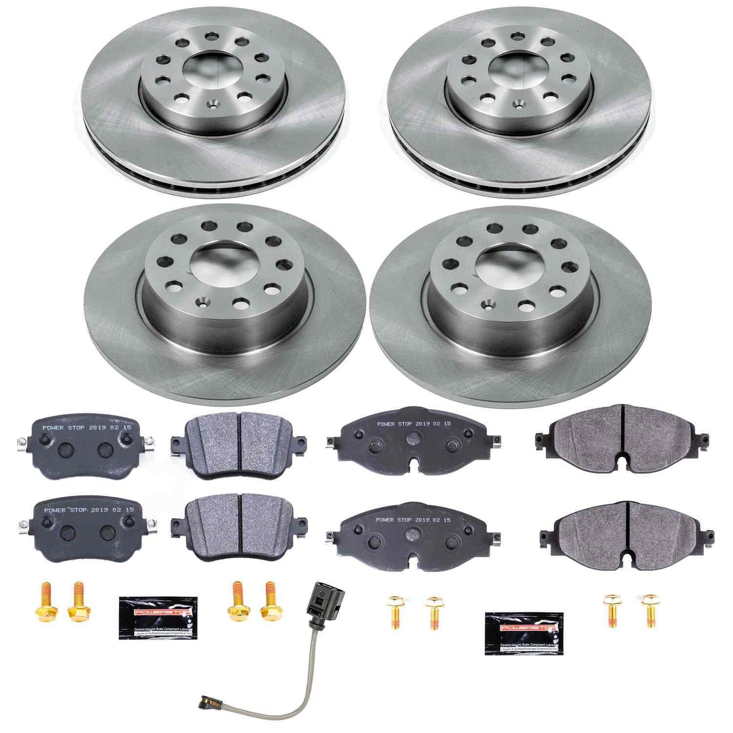 PowerStop Power Stop 2019 Volkswagen Golf Front & Rear Track Day SPEC Brake Kit TDSK8363