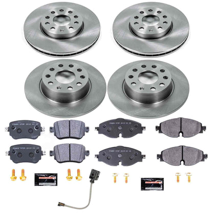 PowerStop Power Stop 2019 Volkswagen Golf Front & Rear Track Day SPEC Brake Kit TDSK8363
