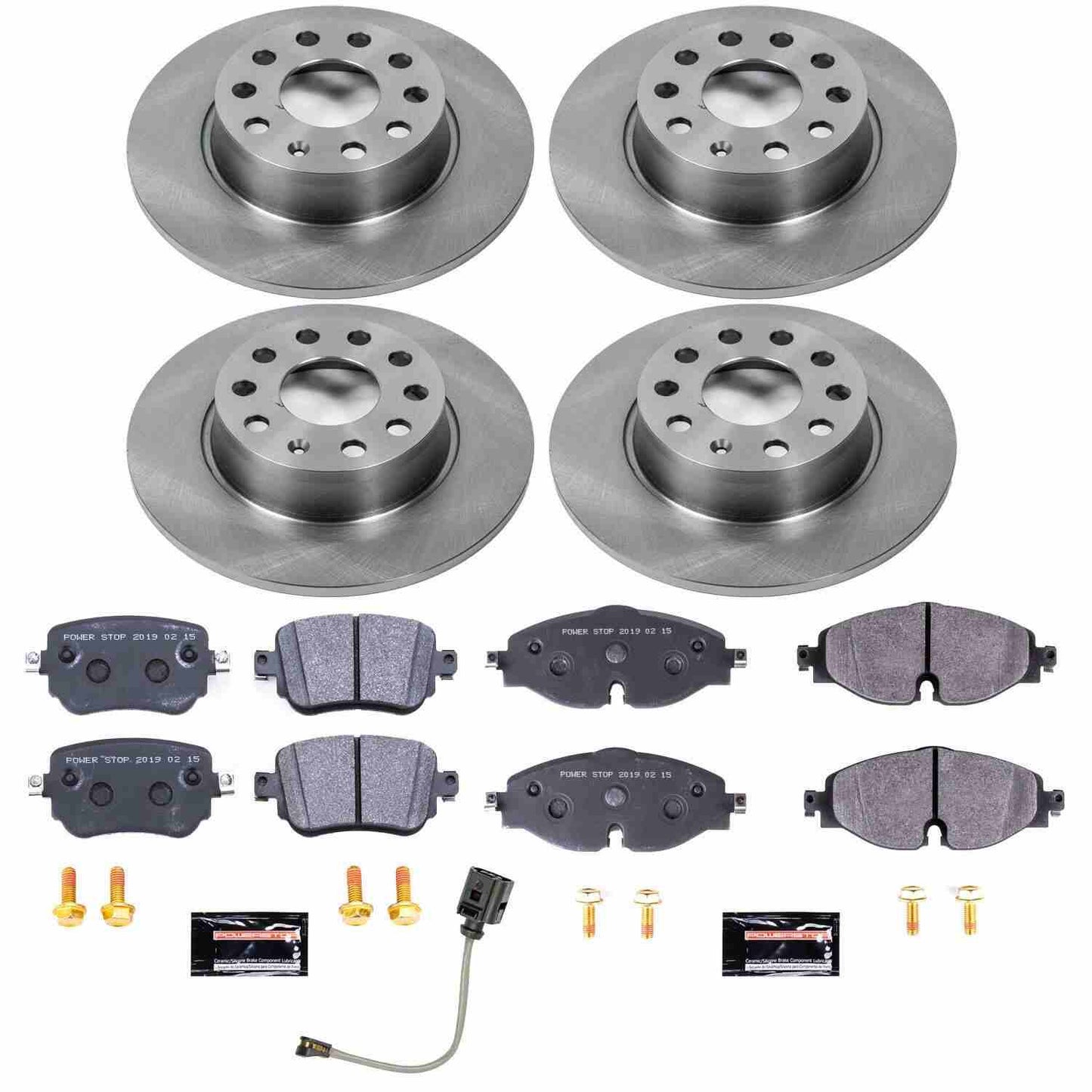 PowerStop Power Stop 2019 Volkswagen Golf Alltrack Front & Rear Track Day SPEC Brake Kit TDSK8364