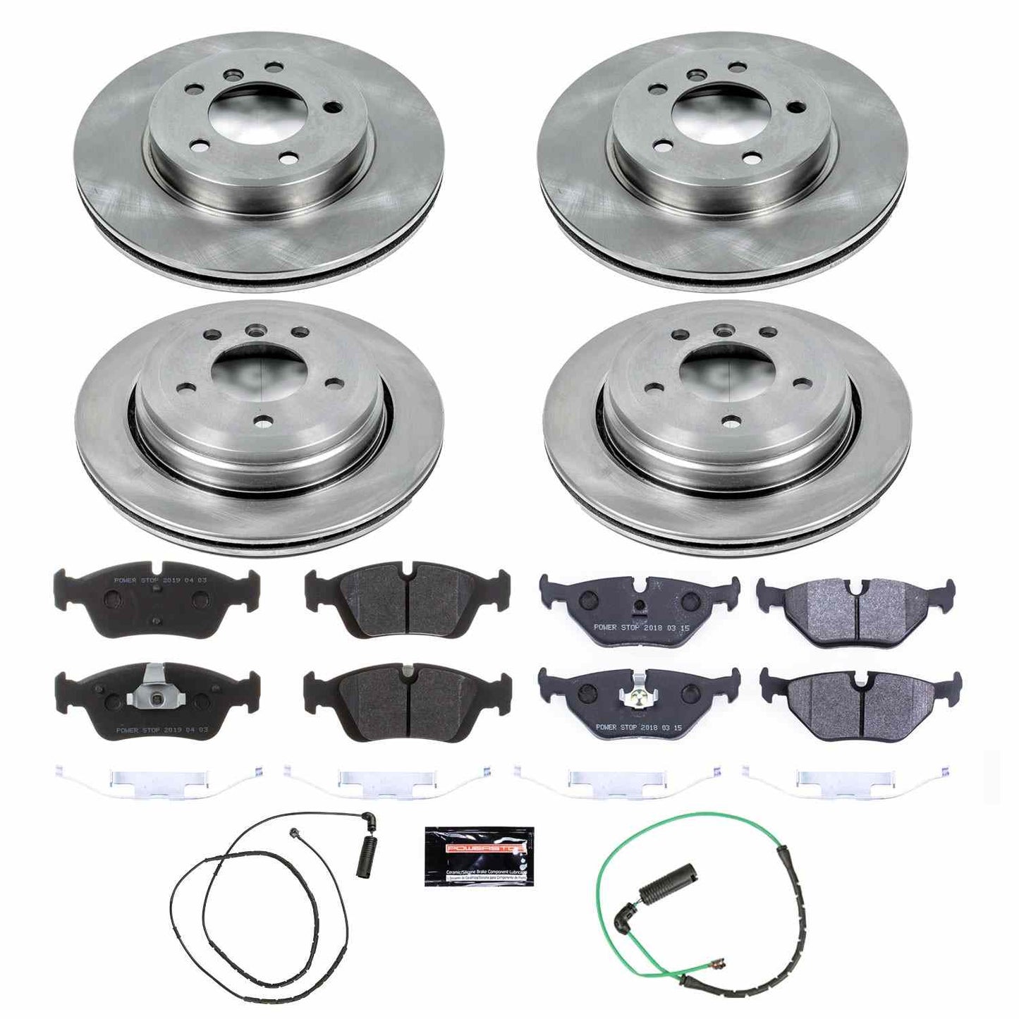 PowerStop Power Stop 01-05 BMW 325xi Front & Rear Track Day SPEC Brake Kit TDSK874
