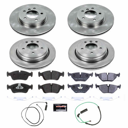 PowerStop Power Stop 01-05 BMW 325xi Front & Rear Track Day SPEC Brake Kit TDSK874