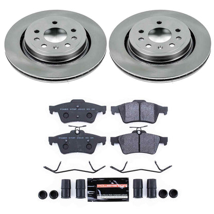 PowerStop Power Stop 03-11 Saab 9-3 Rear Track Day SPEC Brake Kit TDSK983