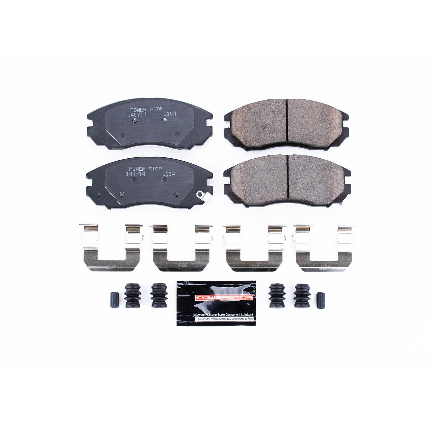 PowerStop Power Stop 04-08 Hyundai Tiburon Front Z23 Evolution Sport Brake Pads w/Hardware Z23-1104