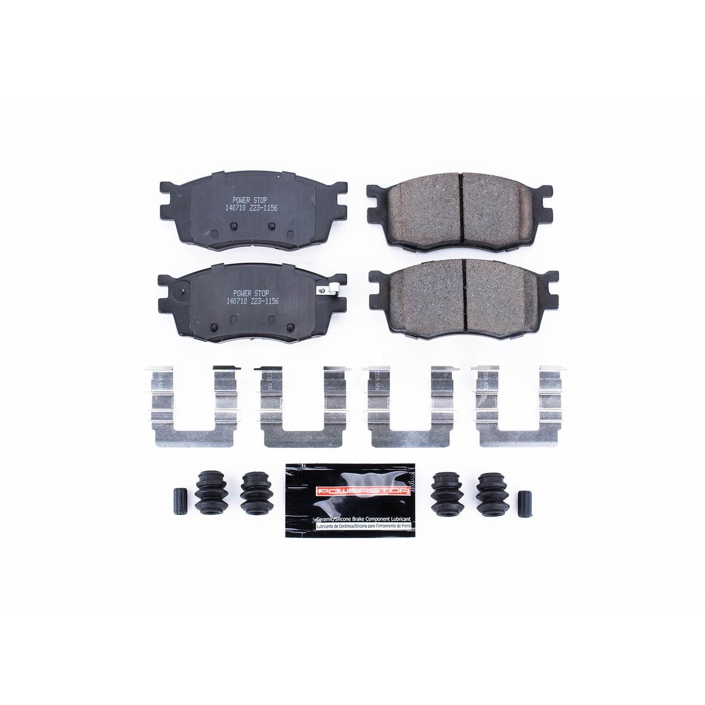 PowerStop Power Stop 06-11 Hyundai Accent Front Z23 Evolution Sport Brake Pads w/Hardware Z23-1156