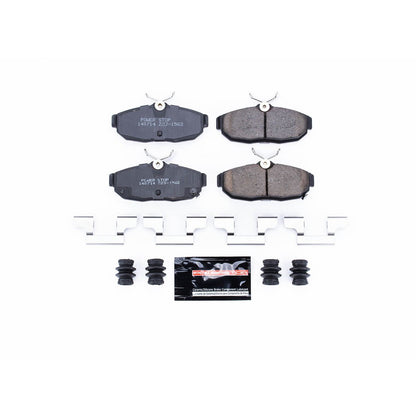 PowerStop Power Stop 2012 Ford Mustang Rear Z23 Evolution Sport Brake Pads w/Hardware Z23-1562