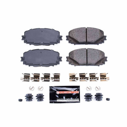 PowerStop Power Stop 12-18 Toyota Yaris Front Z23 Evolution Sport Brake Pads w/Hardware Z23-1628