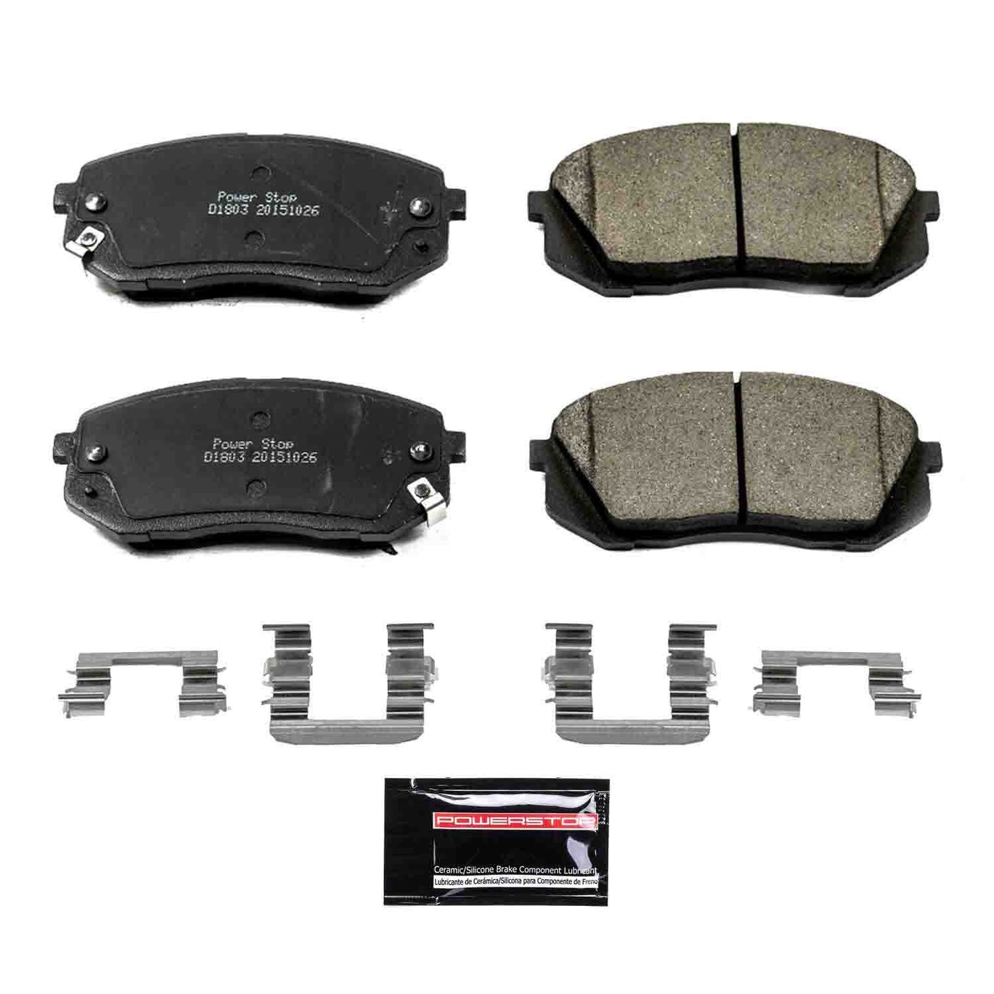 PowerStop Power Stop 15-16 Hyundai Sonata Front Z23 Evolution Sport Brake Pads w/Hardware Z23-1803