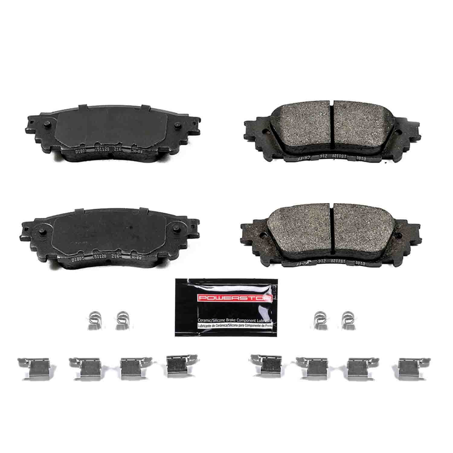 PowerStop Power Stop 15-17 Lexus NX200t Rear Z23 Evolution Sport Brake Pads w/Hardware Z23-1805