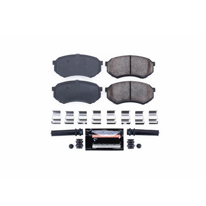 PowerStop Power Stop 88-91 Mazda 929 Front Z23 Evolution Sport Brake Pads w/Hardware Z23-389