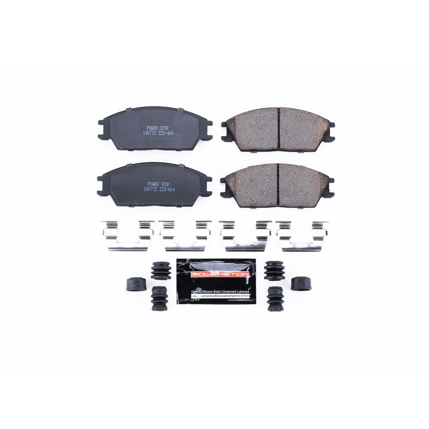 PowerStop Power Stop 95-05 Hyundai Accent Front Z23 Evolution Sport Brake Pads w/Hardware Z23-404