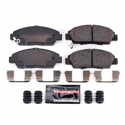 PowerStop Power Stop 92-96 Honda Prelude Front Z23 Evolution Sport Brake Pads w/Hardware Z23-568