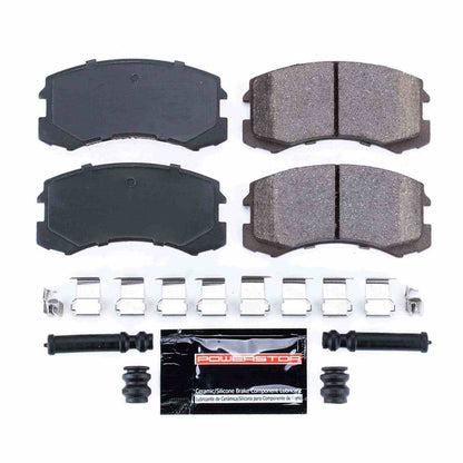 PowerStop Power Stop 02-07 Mitsubishi Lancer Front Z23 Evolution Sport Brake Pads w/Hardware Z23-904