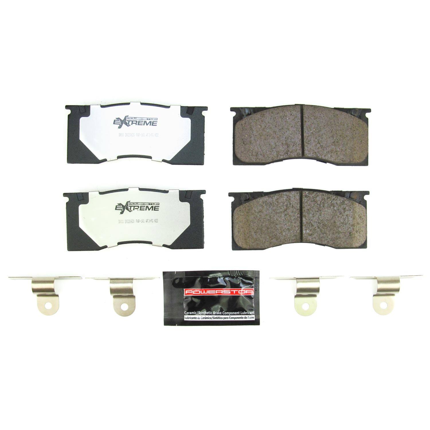 PowerStop Power Stop 70-72 Plymouth Duster Front Z26 Street Brake Pad w/Hardware Z26-011