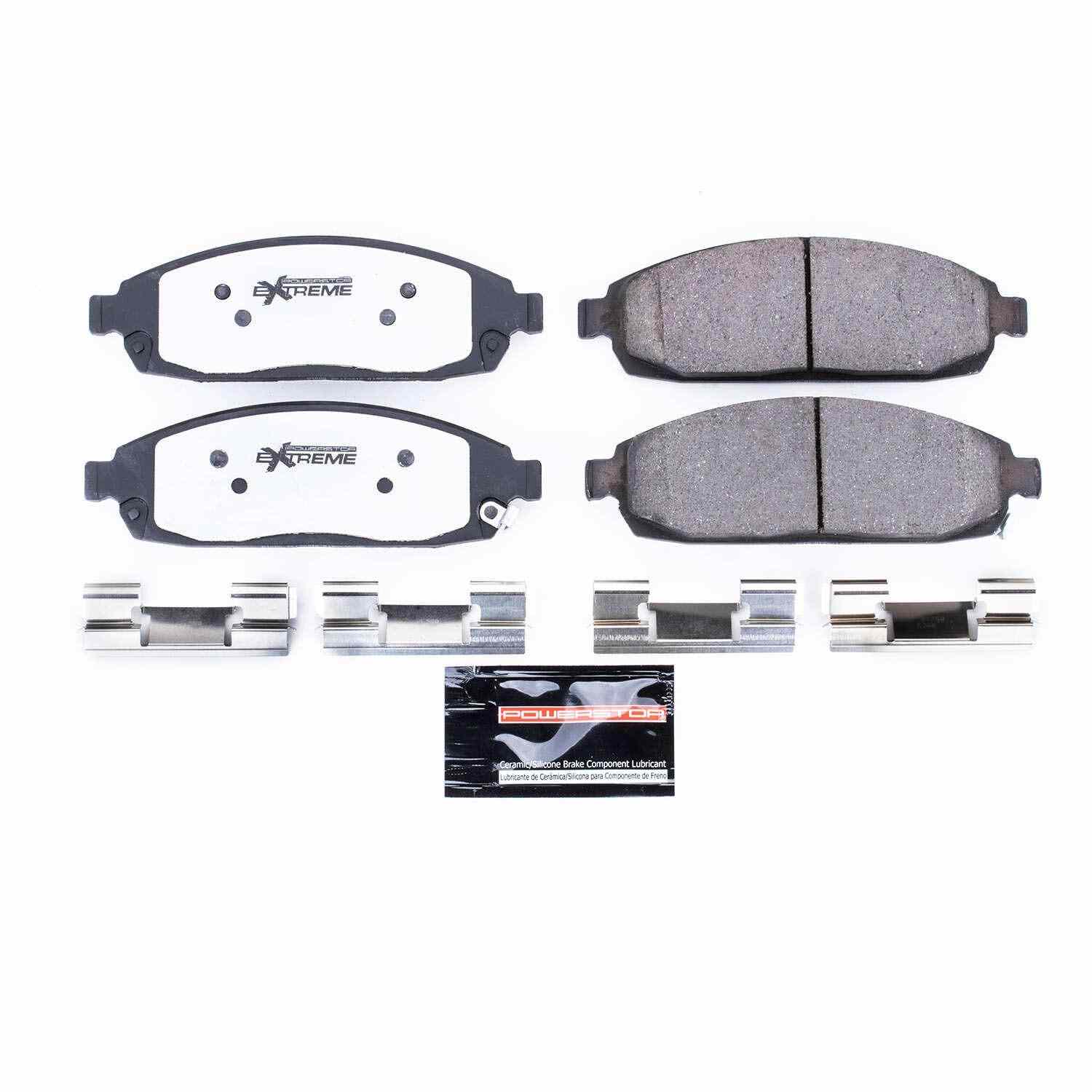 PowerStop Power Stop 06-10 Jeep Commander Front Z26 Extreme Street Brake Pads w/Hardware Z26-1080