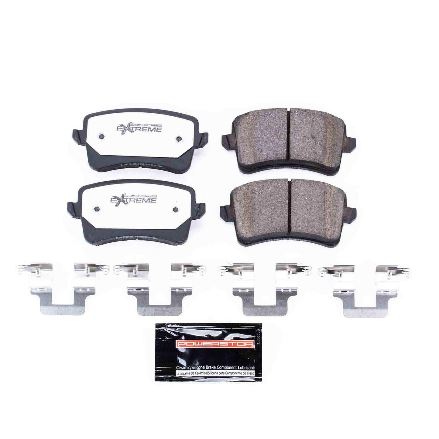 PowerStop Power Stop 10-16 Audi A4 Rear Z26 Extreme Street Brake Pads w/Hardware Z26-1386