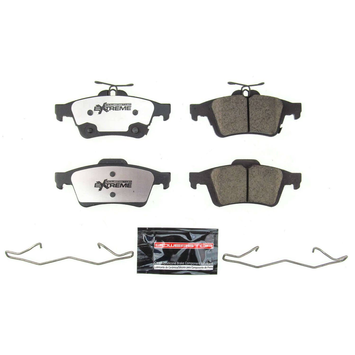 Power Stop 2016 Ford Focus Rear Z26 Extreme Street Brake Pads w/Hardware Z26-1564A