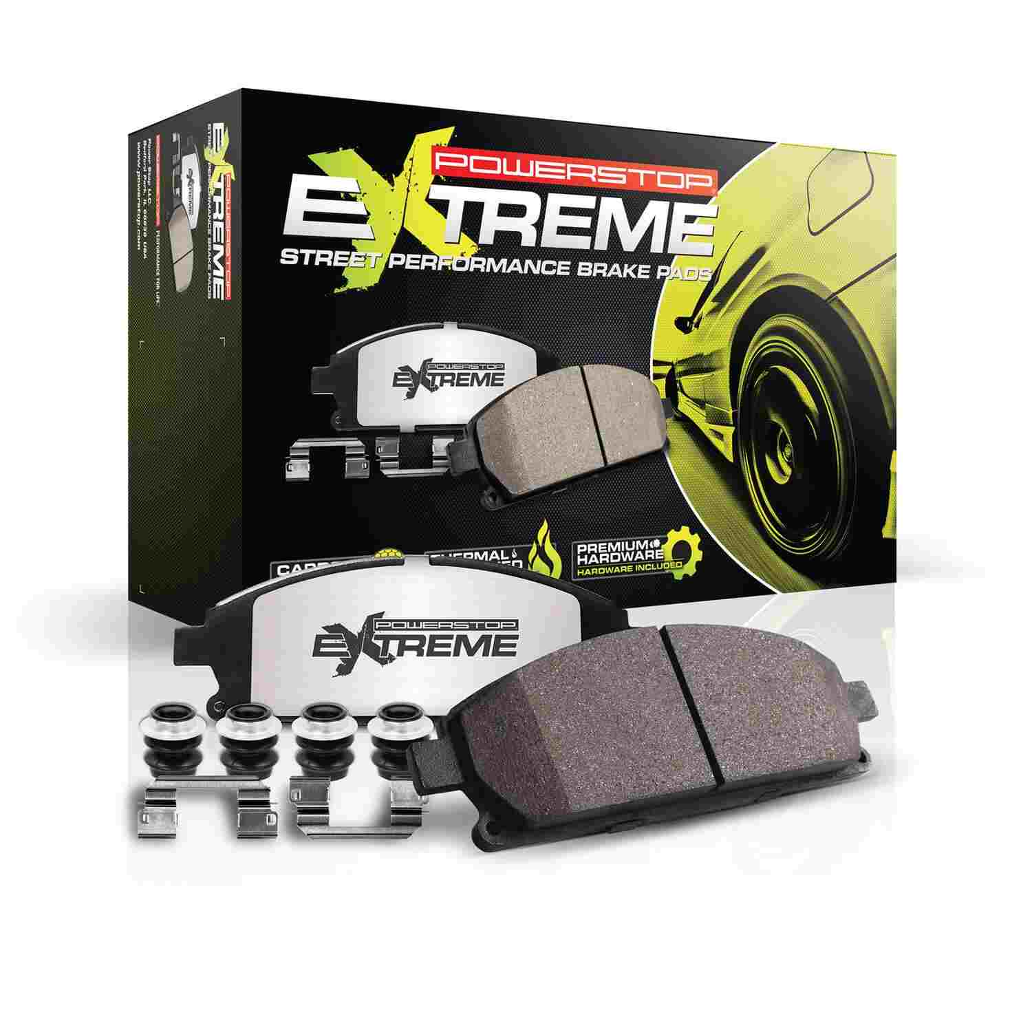 PowerStop Power Stop 20-21 Tesla Y Performance Rear Z26 Street Brake Pad w/Hardware Z26-2387