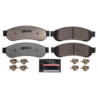 PowerStop Power Stop 07-10 Ford F-250 Super Duty Rear Z36 Truck & Tow Brake Pads w/Hardware Z36-1067