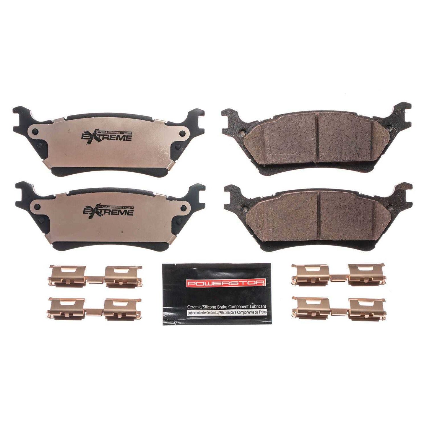 PowerStop Power Stop 12-19 Ford F-150 Rear Z36 Truck & Tow Brake Pads w/Hardware Z36-1602