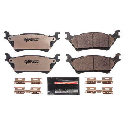 PowerStop Power Stop 12-19 Ford F-150 Rear Z36 Truck & Tow Brake Pads w/Hardware Z36-1602