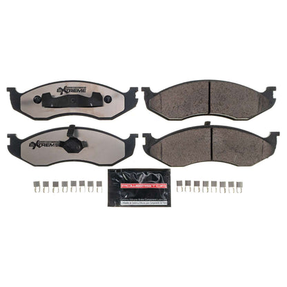 PowerStop Power Stop 90-01 Jeep Cherokee Front Z36 Truck & Tow Brake Pads w/Hardware Z36-477