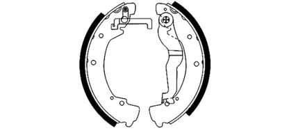 Hella Pagid Drum Brake Shoe 355001281
