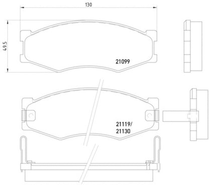 Hella Pagid Disc Brake Pad Set 355005621