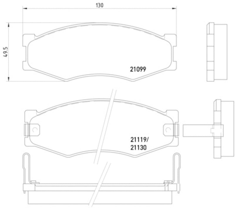 Hella Pagid Disc Brake Pad Set 355005621