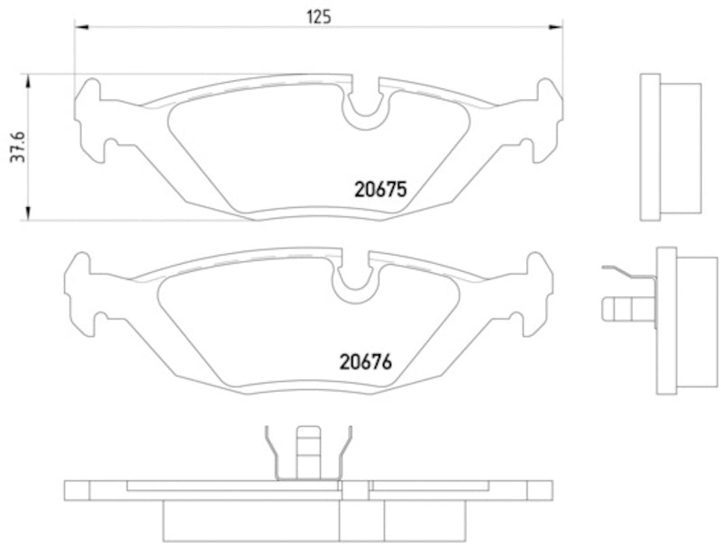 Hella Pagid Disc Brake Pad Set 355006041