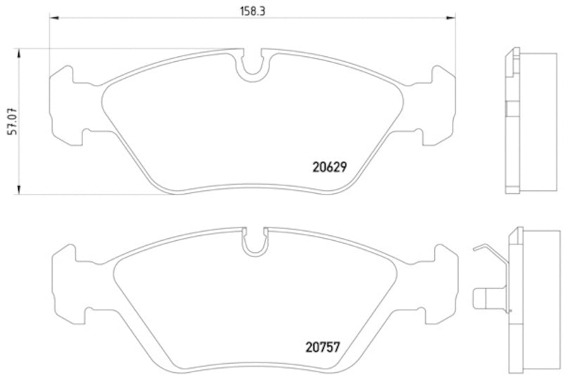 Hella Pagid Disc Brake Pad Set 355006511