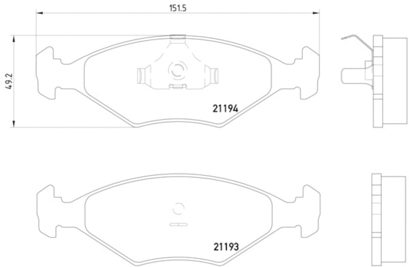 Hella Pagid Disc Brake Pad Set 355007441