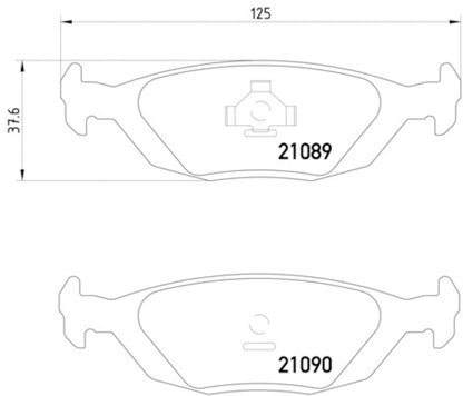 Hella Pagid Disc Brake Pad Set 355007521