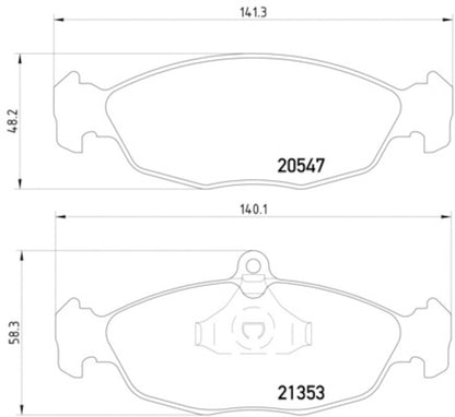 Hella Pagid Disc Brake Pad Set 355007531
