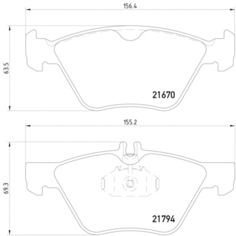 Hella Pagid Disc Brake Pad Set 355007861