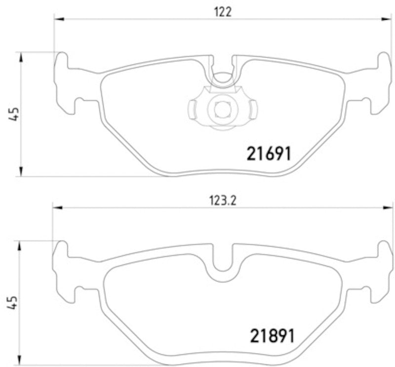 Hella Pagid Disc Brake Pad Set 355007981