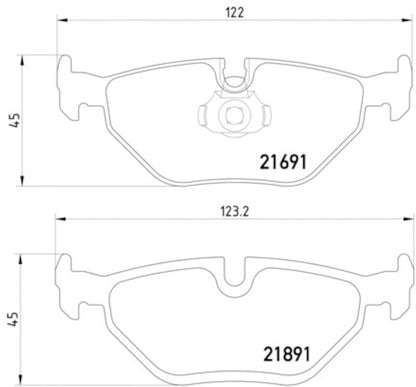 Hella Pagid Disc Brake Pad Set 355007981
