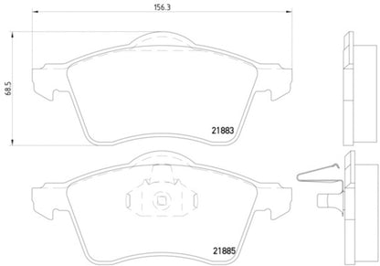 Hella Pagid Disc Brake Pad Set 355008011