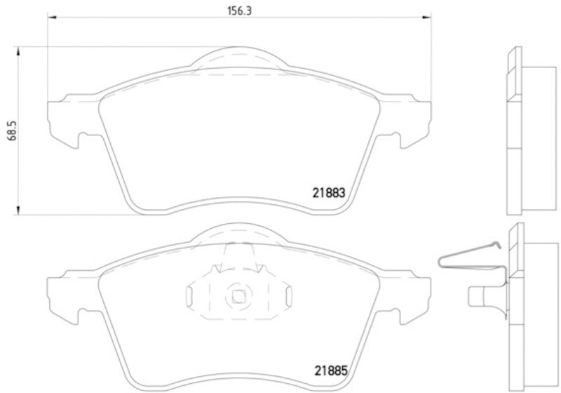 Hella Pagid Disc Brake Pad Set 355008011