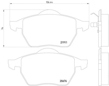 Hella Pagid Disc Brake Pad Set 355008021