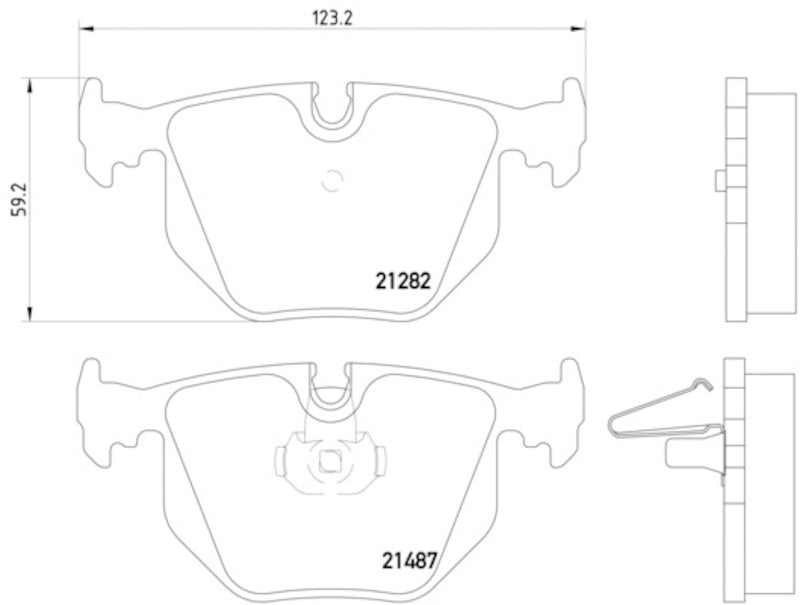 Hella Pagid Disc Brake Pad Set 355008091