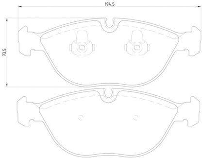 Hella Pagid Disc Brake Pad Set 355008261
