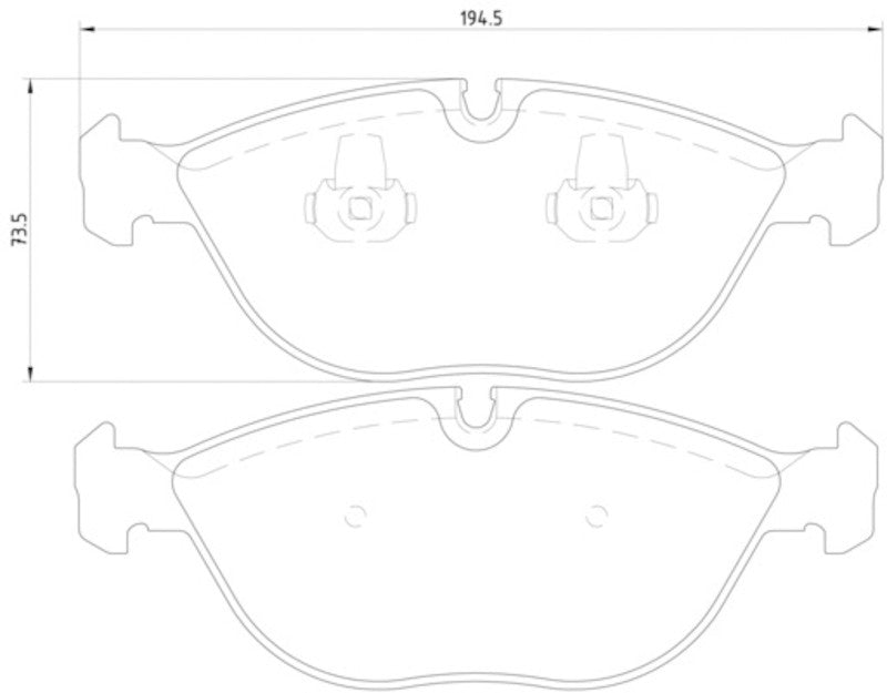 Hella Pagid Disc Brake Pad Set 355008261