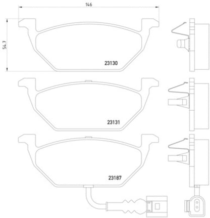 Hella Pagid Disc Brake Pad Set 355008551
