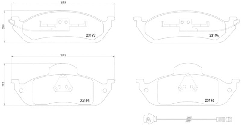 Hella Pagid Disc Brake Pad Set 355008661