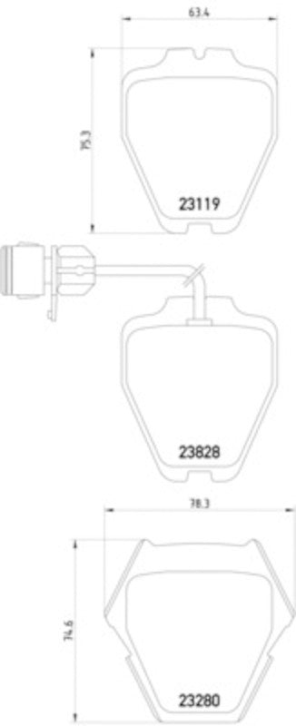 Hella Pagid Disc Brake Pad Set 355008791